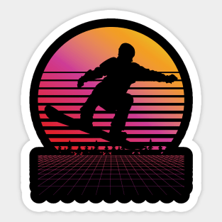 Vintage Ski Racing Retro Skiing Winter Sports Lovers Skier Sticker